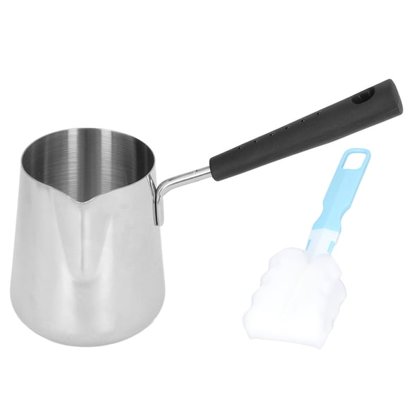 350 Ml Chauffe-beurre Mini Marmite à Café En Acier Inoxydable Petite Casserole Avec Bec Verseur Pour Faire Fondre