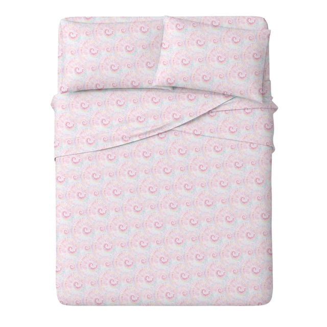Mainstays Kids 220TC Cotton Tiedye Queen, 4 Piece Sheet Set