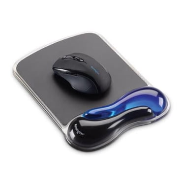 Kensington Duo Gel Mouse Pad Wrist Rest - Black/Blue