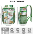 thumbnail image 2 of Exotic Palm Tree Soft Cooler Bag - 20L Leakproof Camping Cooler Backpack with Multiple Pockets for Travel & Beach Vacation, 2 of 6