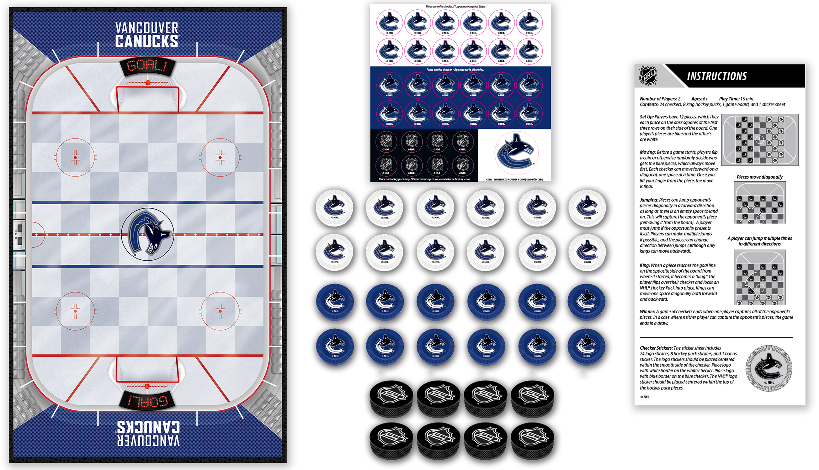 Masterpieces Puzzle Company Vancouver Canucks dames jeu de plateau