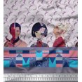 thumbnail image 3 of Soimoi Cotton Jersey Fabric Human Figure Panel Printed Craft Fabric by The Yard 58 Inch Wide, 3 of 3