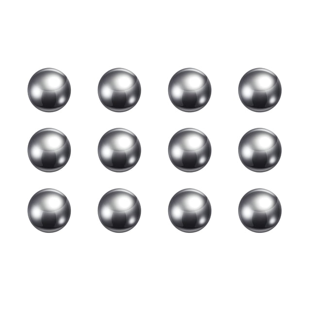 Unique Bargains Billes de Précision Diamètre 13 mm G200 Acier Inoxydable 201 pour Roulements Lot de 12