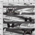 thumbnail image 3 of oneOone Polyester Spandex Dark Gray Fabric Kids Sewing Craft Projects Fabric Prints By Yard 56 Inch Wide, 3 of 4