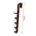 thumbnail image 2 of Home Textile Storage -Hook Over-Door Organizer for Coats Hats and Household Accessories Heavy-Duty Rack Carrying Capacity for Easy Household Organization, 2 of 7