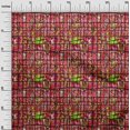 thumbnail image 3 of oneOone Tissu en Coton Flex Rouge Abstrait pour Robe Tissu Imprimé au Mètre 40 Pouces de Large, 3 of 4