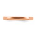 thumbnail image 4 of Bague Empilable en Argent Sterling 925 et Or Rose Lisse, 4 of 8