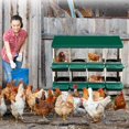 thumbnail image 2 of Bingirl Green 8-Compartment Metal Chicken Nesting Box, 2 of 8