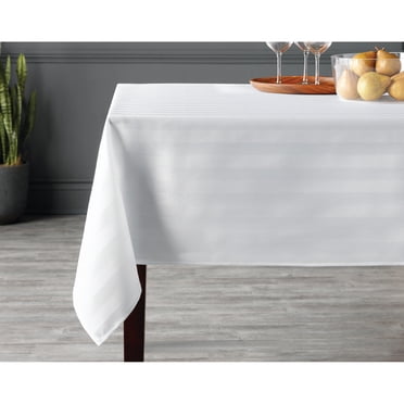 Hometrends nappe à rayures en microfibre 60x84, blanc
