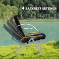 thumbnail image 4 of Outsunny Chaises de Camping Pliantes, Lot de 2, Fauteuils Inclinables d'Extérieur Rembourrés avec Sac de Transport, 4 of 10