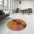 thumbnail image 4 of Ahgly Tapis Rectangulaire Lavable en Machine Intérieur Transitionnel Brun Cannelle, 4 Pieds x 6 Pieds, 4 of 7
