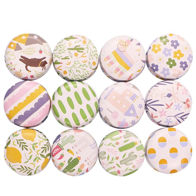 Coofit Étui à Bonbons 12 Pcs Créatif Multiusage Rond Mode Boîte à Bougie Contenant de Bougie