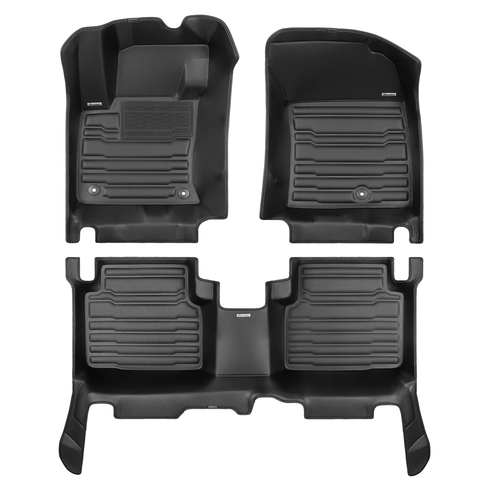 TuxMat - For Ford Escape 2020-2025 Models - Custom Car Mats - Maximum Coverage, All Weather, Laser Measured - This Full Set Includes 1st and 2nd Rows