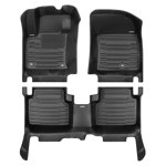 TuxMat - For Ford Escape 2020-2025 Models - Custom Car Mats - Maximum Coverage, All Weather, Laser Measured - This Full Set Includes 1st and 2nd Rows