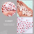 thumbnail image 2 of 500 Pcs Collier Bracelet DIY Perles Rondes en Forme de Cœur Perles Intercalaires DIY Exquises, 2 of 8