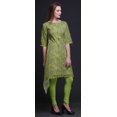 thumbnail image 2 of Bimba Kurti Asymétrique Vert à Imprimé Floral Camélia Kanjiro pour Femmes Robe d'Été Indienne Tunique Grande, 2 of 6