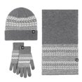 thumbnail image 1 of WEAIXIMIUNG Fingerless Gloves Kids Winter Warm Set Windproof Jacquard Scarf 3 Piece Set, 1 of 4