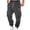 Dark Gray, variant on AnuYalue Men's Cargo Pants Baggy Drawstring Tapered Sweatpants Elastic Waist Athletic Pants with Multi Pockets Dark Gray XL