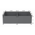 thumbnail image 1 of American Imaginations 33-in. W Black Granite Composite Kitchen Sink With 2 Bowl, 1 of 4