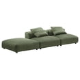 thumbnail image 4 of Solace3-Piece Modular Corduroy Upholstered Sectional Sofa in Fern, 4 of 15