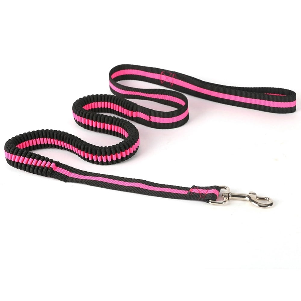 Yeacher Noctilucent Elastic Adjustable Retractable Rope Dog Running Leash Shock Absorbing Restraints Durable for Pet Vest