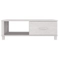 thumbnail image 3 of vidaXL Coffee Table HAMAR White 100x55x35 cm Solid Wood Pine, 3 of 5