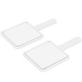 thumbnail image 3 of Makeup Mirror, Cosmetic Tool, 2Pcs Handheld Makeup Mirror,  For Makeup Bag White,Rose Red,Black, 3 of 8