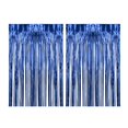 thumbnail image 1 of Abbracc 2 Pcs Rideaux à Franges en Aluminium Décoration pour Célébration Fête Scène Performance Bleu, 1 of 9