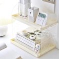 thumbnail image 4 of GROWTH TANK Étagère de Rangement de Bureau 2 Niveaux Support de Maquillage Transparent Jaune, 4 of 9