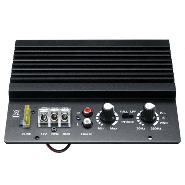 Yeacher Carte Amplificateur Stéréo Audio pour Voiture à un Seul Canal 12,0 V 600 W Amplificateur de Puissance Basse pour Voiture