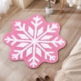 thumbnail image 3 of Bathroom Rugs, Snowflakes Rug Winter Snowflake Doormat Snowflake Welcome Mat Cute Christmas Decorative Non-Slip Washable Door Mats For Indoor Outdoor Entrance Home Bathroom, Bedroom Mats, 3 of 6