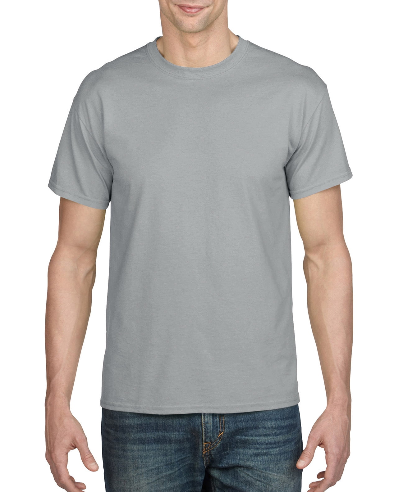 Gildan Mens DryBlend T-Shirt, S, Gravel