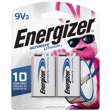Piles 9 V Energizer Ultimate Lithium (emballage de 2), emballage de 2