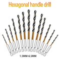 thumbnail image 5 of 1 Pcs HSS High Speed Steel Titanium Coated Drill Bit Set 1/4 Hex Shank 5mm, 5 of 5