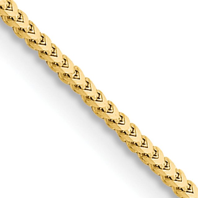 10k Yellow Gold 1.5mm Franco Chain Necklace Pendant Charm