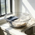 thumbnail image 2 of Clear Plastic Laundry Basin With Rubbing Board Multifunctional Wash Basin 13.39X12.8X3.94 Inch Clear, 2 of 7