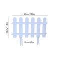 thumbnail image 3 of Meitianfacai PVC Cottage Yard Fence Outdoor Small Fence Connectable Design Insert Ground Walkway Mini Fence Garden Patio Home Sideway Fence on Clearance, 3 of 6