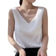 thumbnail image 1 of HNMKIU Tank Tops For Women Plus Size Fashionable V Neck Loose Pullover Tank Tops For Women With Sleeveless Tops, 1 of 4