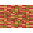 thumbnail image 1 of Ahgly Company Machine Washable Indoor Rectangle Transitional Caramel Brown Area Rugs, 7' x 10', 1 of 7