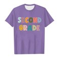 thumbnail image 4 of TZEWGL Hauts pour Fille Garçon Rentrée Scolaire Saison Imprimé Col Rond Manches Courtes Vêtements pour Filles Garçons Taille 3-4T, 4 of 4