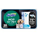 Swiffer Recharges de vêtements multi-surfaces pour le nettoyage et le nettoyage au sol, animal avec Febreze Odor Defense, 20 Nombre