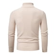 thumbnail image 4 of Birdeem Mens Winter Casual Fashion Solid Color Design Long Sleeved High Round Neck Sweater, 4 of 8