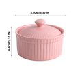 thumbnail image 2 of Ovzne Ceramic Small Baking Bowl Pudding Cup Oven Usable Dessert Bowl Pot Tableware Baking On Clearance, 2 of 5
