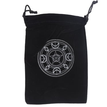 Tarot Storage Bag, Tarot Card Storage Bag & Dice Bag, Tarot Bag Pouch Playing Cards Jewelry Storage Drawstring Bag,Gift Bags Symbol Embroidery Jewellery Crystal Pouches Protective Card Board Game [G]