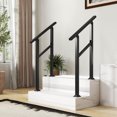 thumbnail image 1 of Costway 2 Pcs Main Courante pour Marches Extérieures avec Réglage d'Angle Flexible Trousse d'Installation, 1 of 9