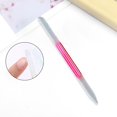 thumbnail image 4 of Dual Ended Glass Cuticle Pusher Reusable Precision Filing Etched Surface Washable Cuticle Trimmer Nail File for Nail Salons Home Women Pink, 4 of 6