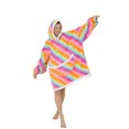 thumbnail image 2 of Faithtur Universal Warm Hooded Sweater Fashion Printing Mink Wool Home Clothes, 2 of 7
