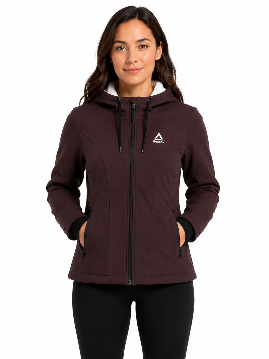Reebok Softshell Jacket with Sherpa-lined hood
