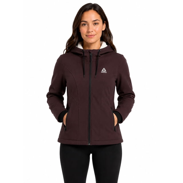 Reebok Women's Softshell Jacket with Sherpa-lined Hood, Sizes XS-XXL