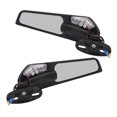 thumbnail image 3 of Motorcycle Wing Mirror, Buffer Rubber Shock Resistant Cool Design Broad Vision Aerodynamic Swivel Side Mirrors  For ZX10R ZX6R ZX636 2019-2022, 3 of 8